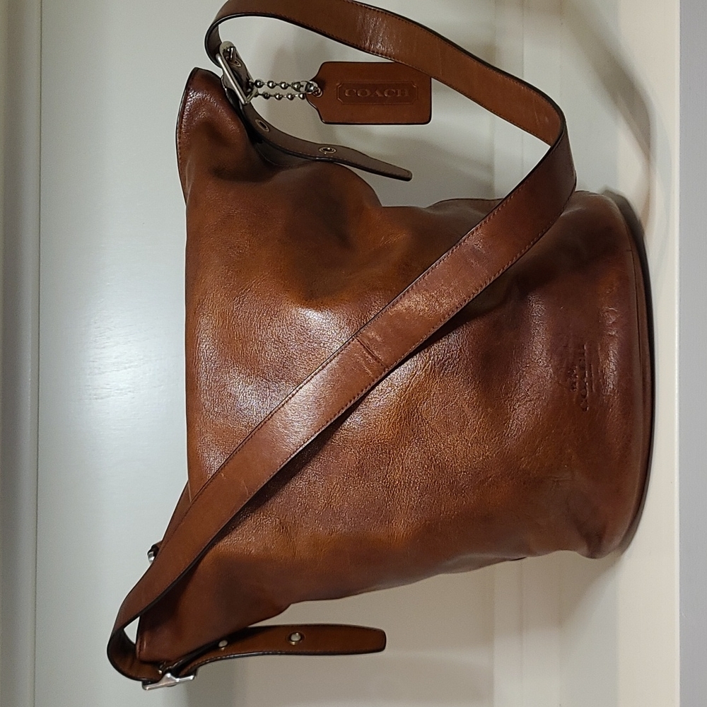 Coach Crossbody Bucket in Saddle
